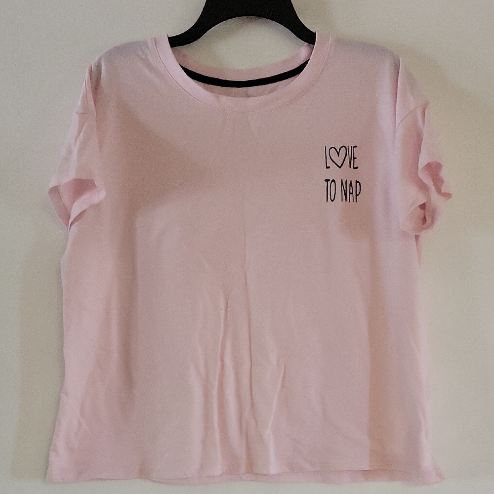 Soft Pink Love To Nap Crop Top - Picture 1 of 2